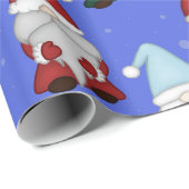 Papier cadeau « Gnomes frigorifiés (grands) » (Coin rond)