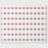 Papier Cadeau Gnomes pour le papier d'emballage de Noël (Plat)