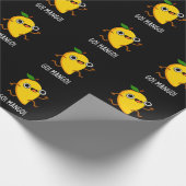 Papier Cadeau Go Mango Funny Running Mango Pun Dark BG (Coin)