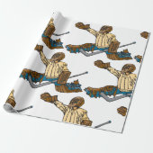 Papier Cadeau Goalie de hockey (Déroulé)