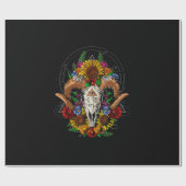 Papier Cadeau Goat Skull (Plat)