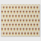 Papier Cadeau Gobelet de glace à deux boules (Plat)