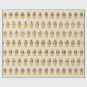 Papier Cadeau Gobelet de glace à deux parfums (Plat)