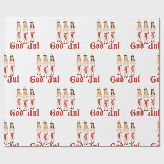 Papier Cadeau God Jul (Plat)