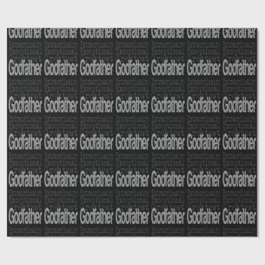 Papier Cadeau Godfather (Plat)