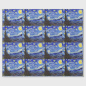 Papier Cadeau Gogh , “Starry Night” (Plat)