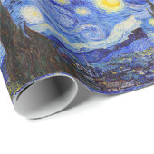 Papier Cadeau Gogh , “Starry Night” (Coin rond)