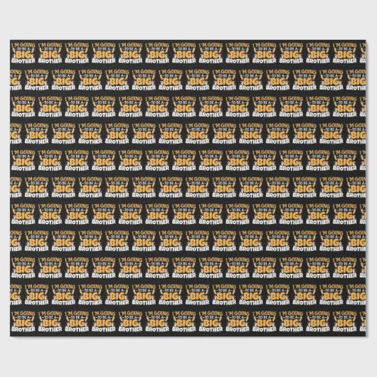 Papier Cadeau Going to Be a Big Brother (Plat)