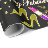 PAPIER CADEAU GOLD 16 ET CONCEPTION DIVA FABULEUSE (Coin rond)