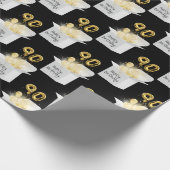 Papier Cadeau Gold 90e Anniversaire Ballons en boîte (Coin)