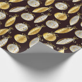 Papier Cadeau Gold And Silver Tree Ornaments Wrapping Paper (Coin)