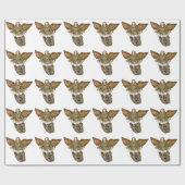 Papier cadeau Gold Angel (Plat)