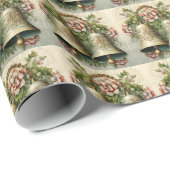 Papier Cadeau Gold Bell Elegance cadeau de vacances (Coin rond)