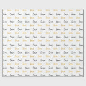 Papier Cadeau Gold Black Love (Plat)
