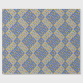 Papier Cadeau Gold Blue Star de David Art Panels (Plat)