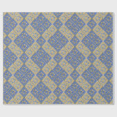 Papier Cadeau Gold Blue Star de David Panneaux d'art Emballage p (Plat)