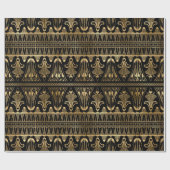 Papier Cadeau Gold et Black Art Déco (Plat)