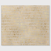 Papier Cadeau Gold Foil parti (Plat)