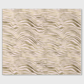 Papier Cadeau Gold Glam Blush Pink Zebra (Plat)