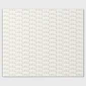 Papier Cadeau Gold Glam Love Mariage (Plat)