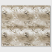 Papier Cadeau Gold Glam Zebra Poster de animal (Plat)