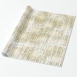 Papier Cadeau Gold Jewel Bokeh Abstrait<br><div class="desc">Gold Jewel Bokeh Abstrait</div>