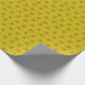 Papier Cadeau Gold Kaleidoscope Fractal Pattern (Coin)