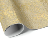 Papier Cadeau Gold Marbling : Grunge Texture Design (Coin rond)