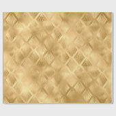 Papier Cadeau Gold Metallic Abstrait Élégant cadeau moderne (Plat)