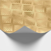 Papier Cadeau Gold Metallic Abstrait Élégant cadeau moderne (Coin)