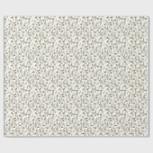 Papier Cadeau Gold Music Note Treble Clef Musical (Plat)