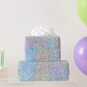 Papier Cadeau Gold Purple Aqua Unicorn Sparkle Parties scintilla