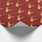 Papier Cadeau Gold Red Deer (Coin)