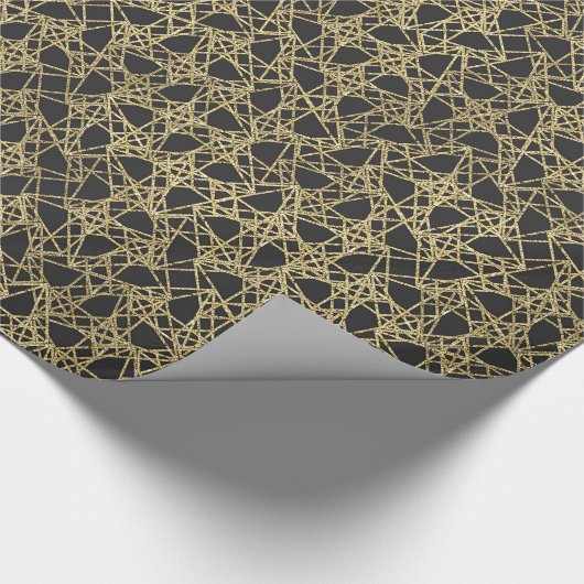 Papier Cadeau Gold Scratch Golden Modern Glamor Unique Élégant (Coin)