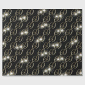 Papier Cadeau Gold Sparklers pour 60e anniversaire (Plat)