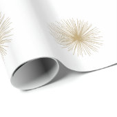 Papier Cadeau Gold Spoutnik Starburst (Coin rond)