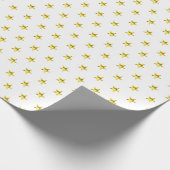 Papier Cadeau Gold star motif métallique élégant chic (Coin)