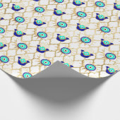 Papier Cadeau Gold Turquoise et Blue Third Eye (Coin)