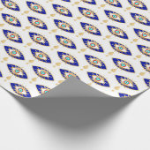 Papier Cadeau Gold Turquoise et Blue Third Eye (Coin)