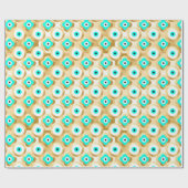 Papier Cadeau Gold Turquoise et Blue Third Eye (Plat)