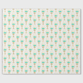 Papier Cadeau Gold Turquoise et Blue Third Eye (Plat)