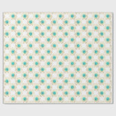 Papier Cadeau Gold Turquoise et Blue Third Eye (Plat)