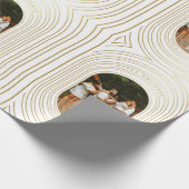 Papier Cadeau Gold White Photo Famille (Coin)