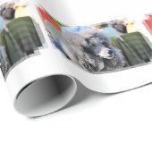 Papier Cadeau Goldberg - Chanel - caniche standard (Coin rond)