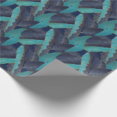 Papier Cadeau Golden Banana Leaf : Motif de luxe. (Coin)