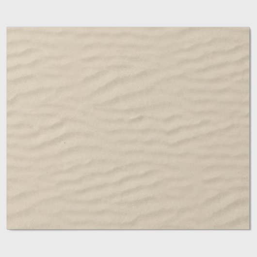 Papier Cadeau Golden Beach Sand Photo-Effet Sable Faux (Plat)