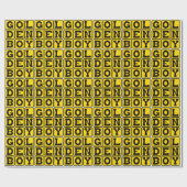 Papier Cadeau Golden Boy (Plat)