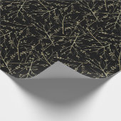 Papier Cadeau Golden branches (Coin)