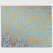 Papier Cadeau Golden Damask Blue Sky Royal Geometry Vip (Plat)