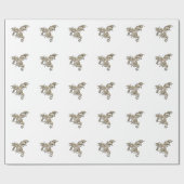 Papier Cadeau Golden Dragon (Plat)